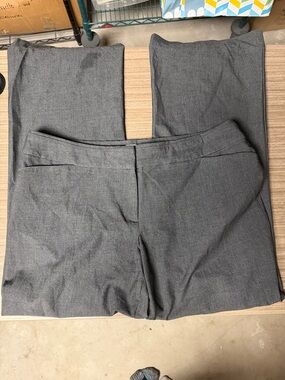 Classic Straight-Leg Gray Dress Pants